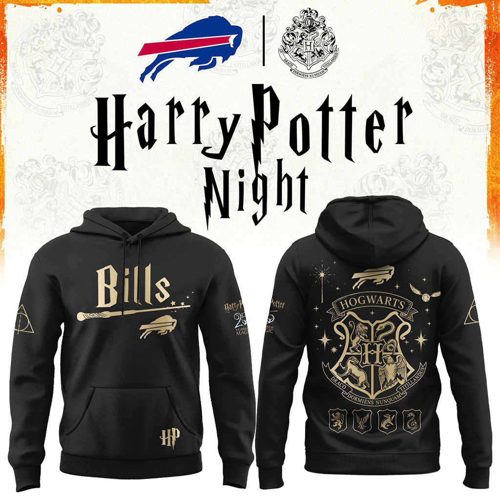 Buffalo Bills Football Harry Potter 25th Anniversary Hoodie 2026 Bills Merch Football Fan Gifts