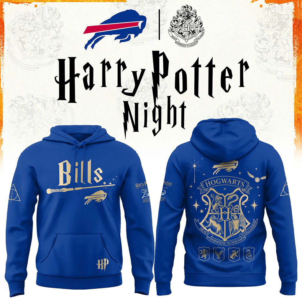 Buffalo Bills Football Harry Potter 25th Anniversary Hoodie 2026 Buffalo Bills Merch Fan Gifts Buffalo Bills Football Harry Potter 25th Anniversary Hoodie 2026 Buffalo Bills Merch Fan Gifts