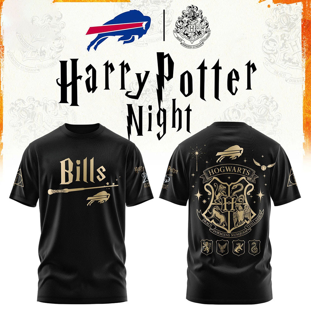 Buffalo Bills Football Harry Potter 25th Anniversary Shirt Bills Merch Football Fan Gift Ideas