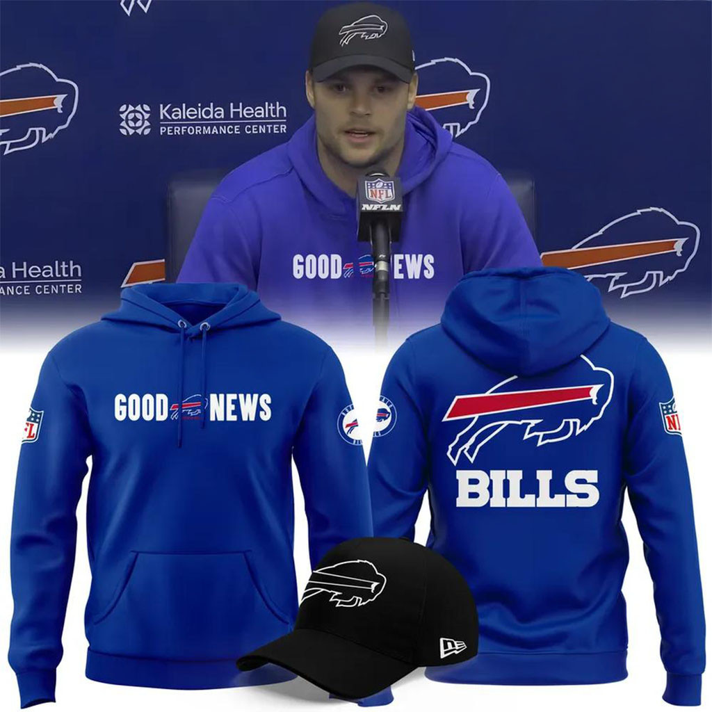 Buffalo Bills Good News Hoodie Game Day Hoodie Buffalo Bills Merch Football Themed Gifts