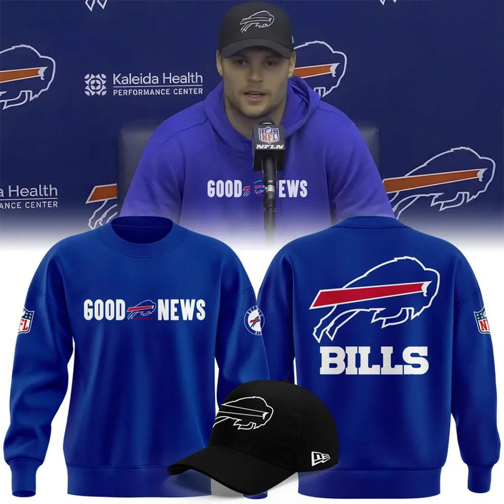 Buffalo Bills Good News Sweatshirt Game Day Outfits Buffalo Bills Merch American Football Gift