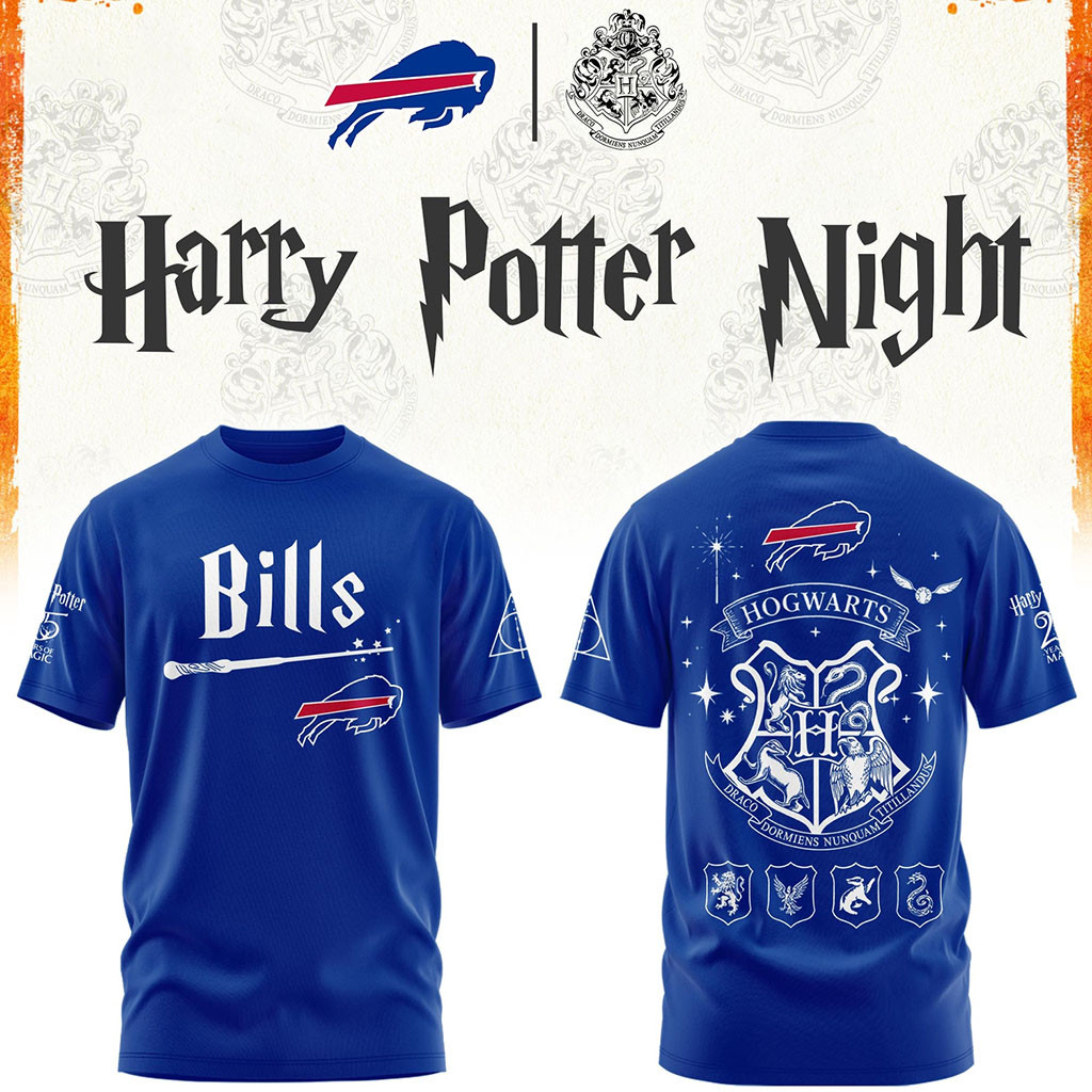 Buffalo Bills Harry Potter 25th Anniversary Shirt Bills Merch Best Gifts For Football Fans