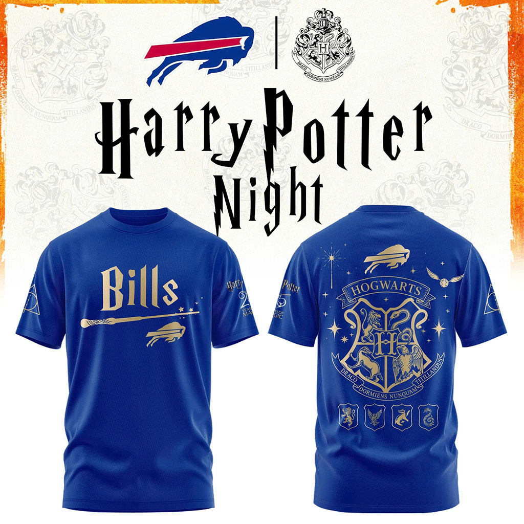 Buffalo Bills Harry Potter 25th Anniversary Shirt Bills Merch Presents For Football Fans