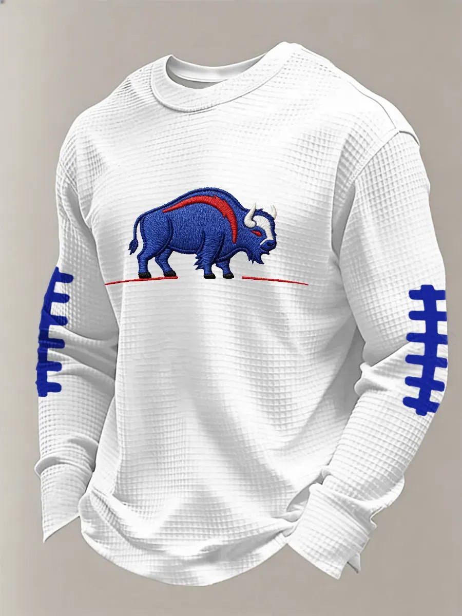Buffalo Bills Long Sleeve Shirt Men's Game Day Apparel Football Lover Buffalo Fan Gifts
