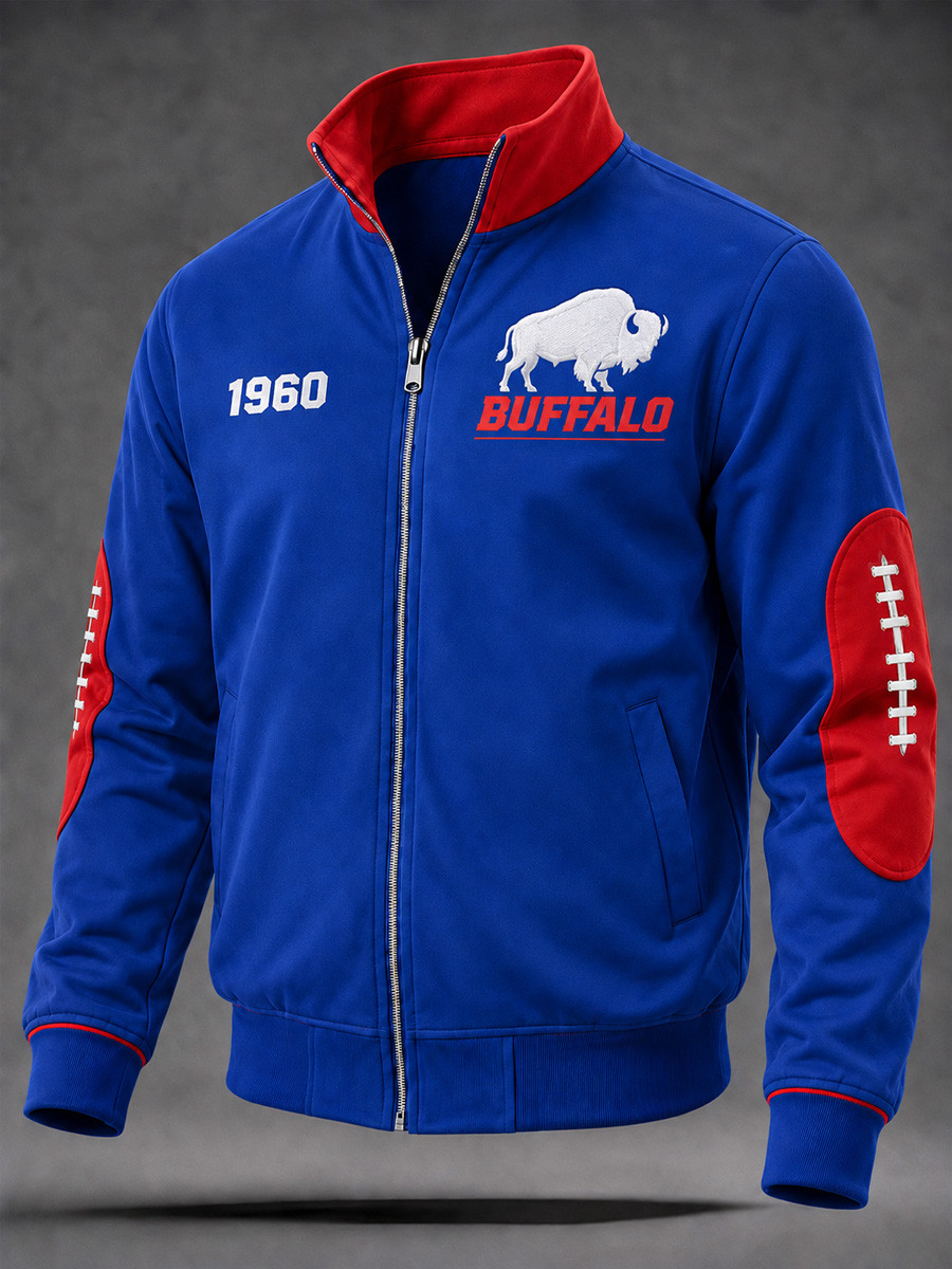 Buffalo Bills Merch Buffalo Football 1960 Jacket Mens Game Day Outfits Gift For Football Lover