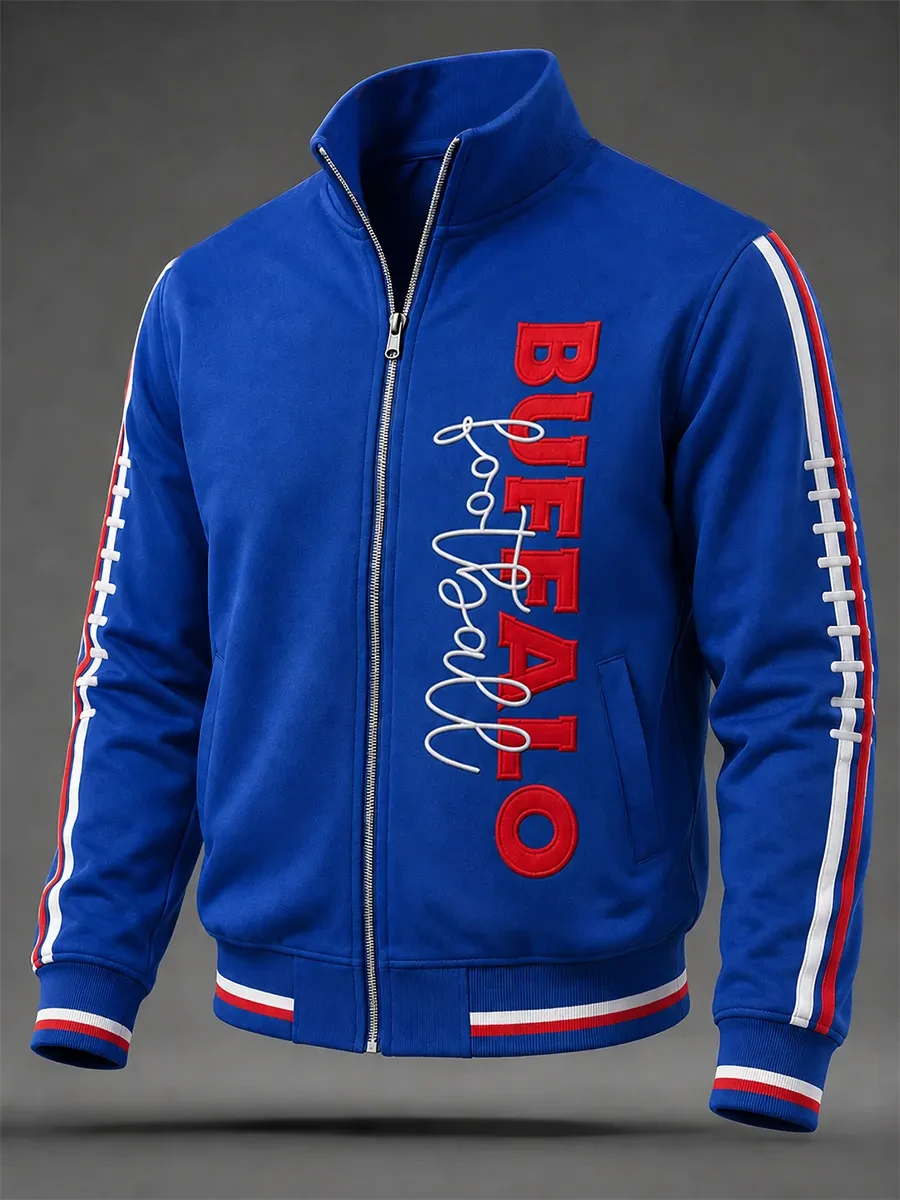 Buffalo Bills Merch Buffalo Football Jacket Game Day Clothing Unique Football Gifts For Him