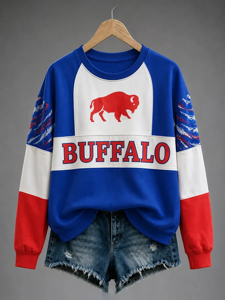 Buffalo Bills Merch Buffalo Football Sweatshirt Cool Game Day Apparel Gifts Ideas For Fans