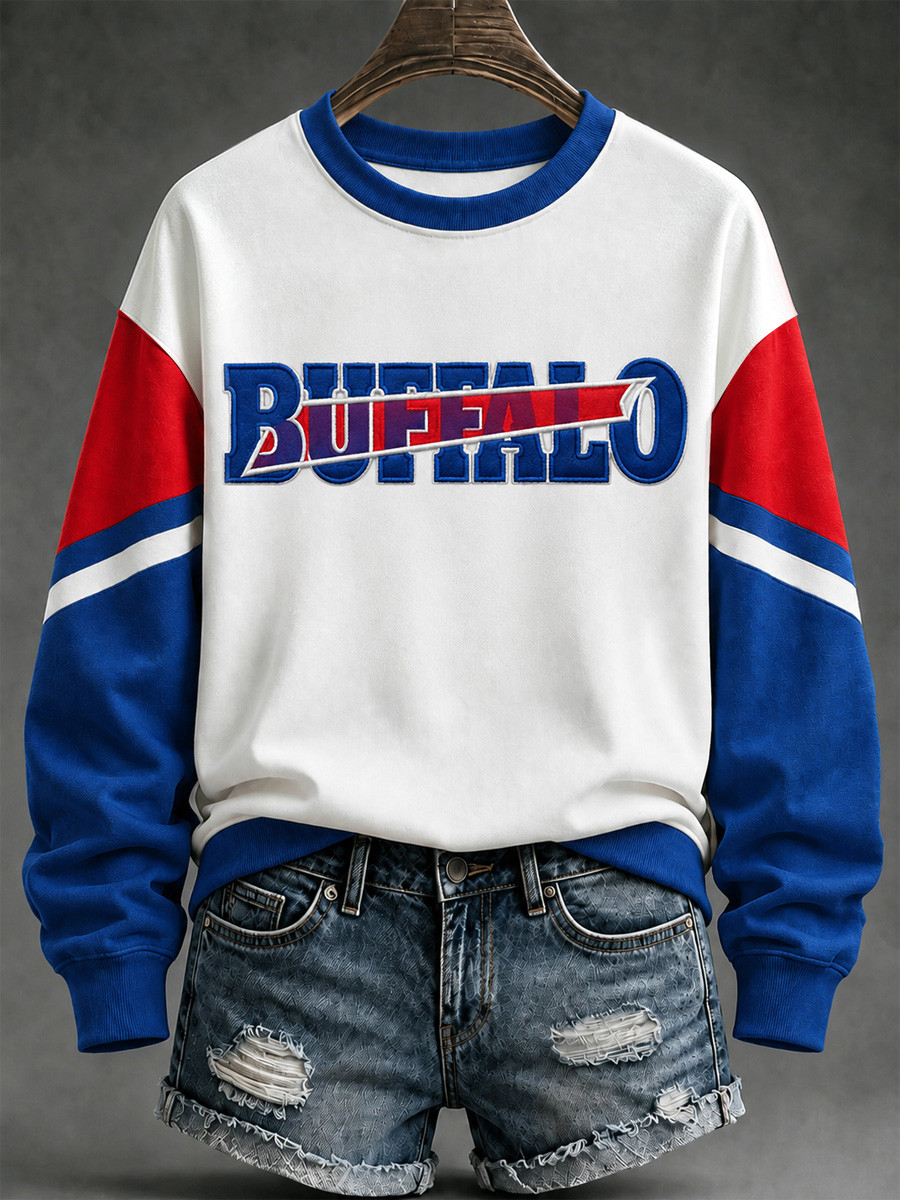 Buffalo Bills Merch Buffalo Football Sweatshirt Womens Game Day Apparel Football Gift Idea