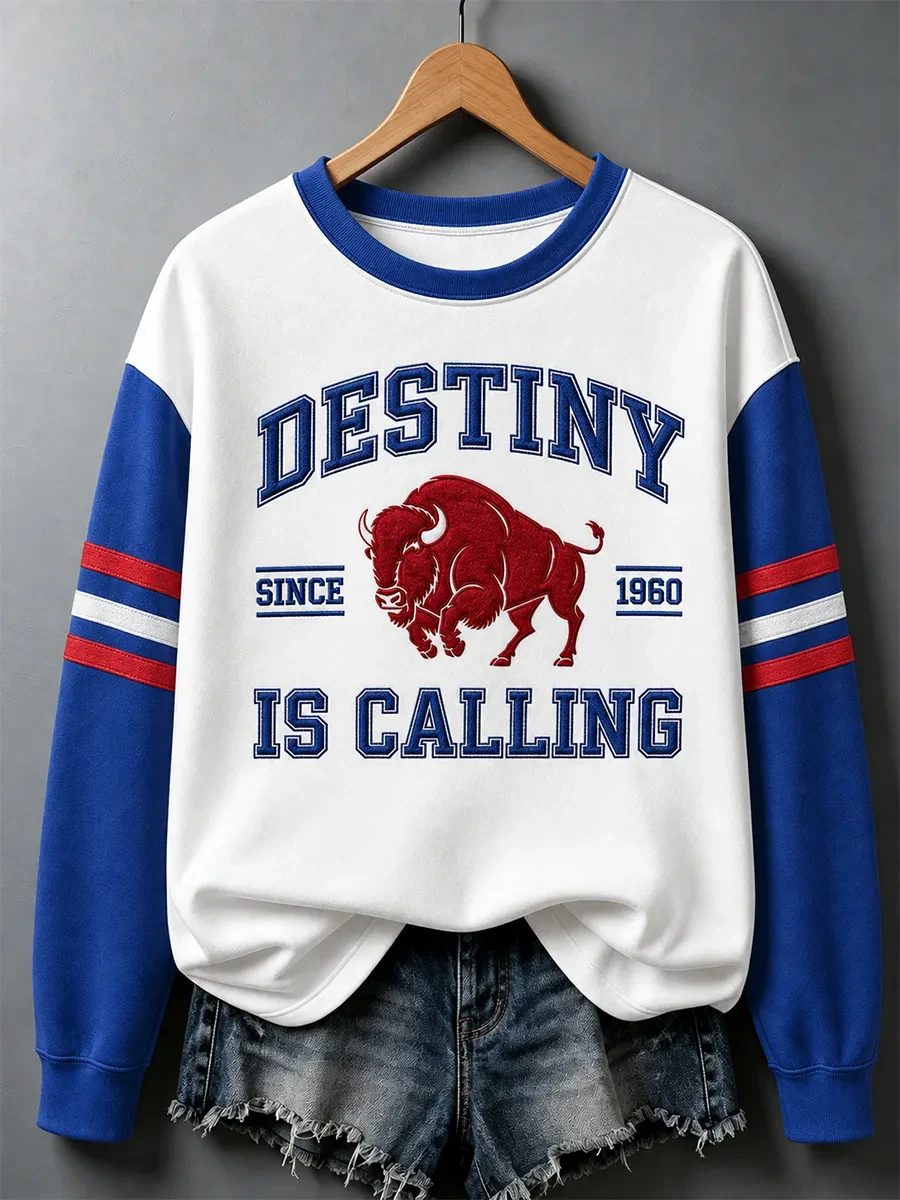 Buffalo Bills Merch Destiny Is Calling Sweatshirt Football Game Day Apparel Gift For Fans