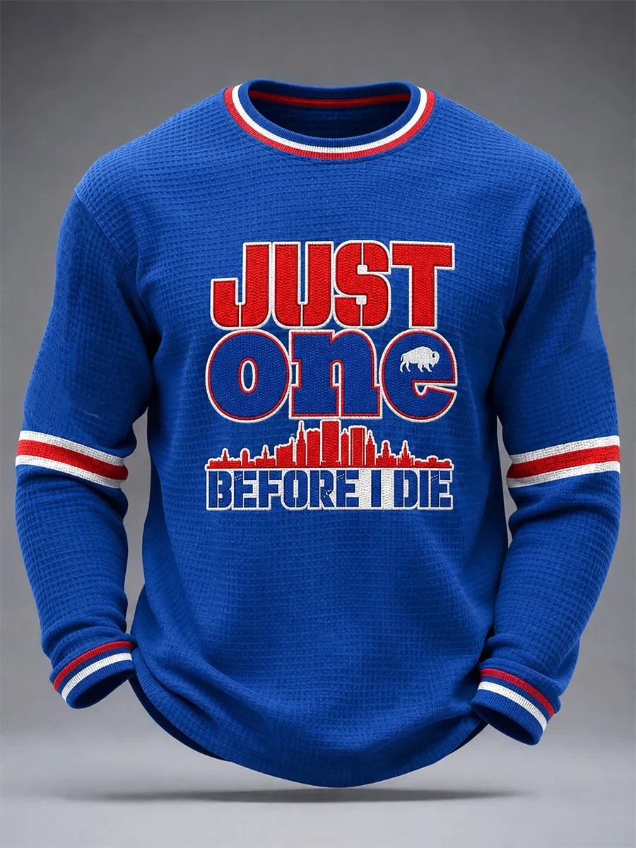 Buffalo Bills Merch Just One Before I Die Long Sleeve Shirt Game Day Gifts For Football Lover