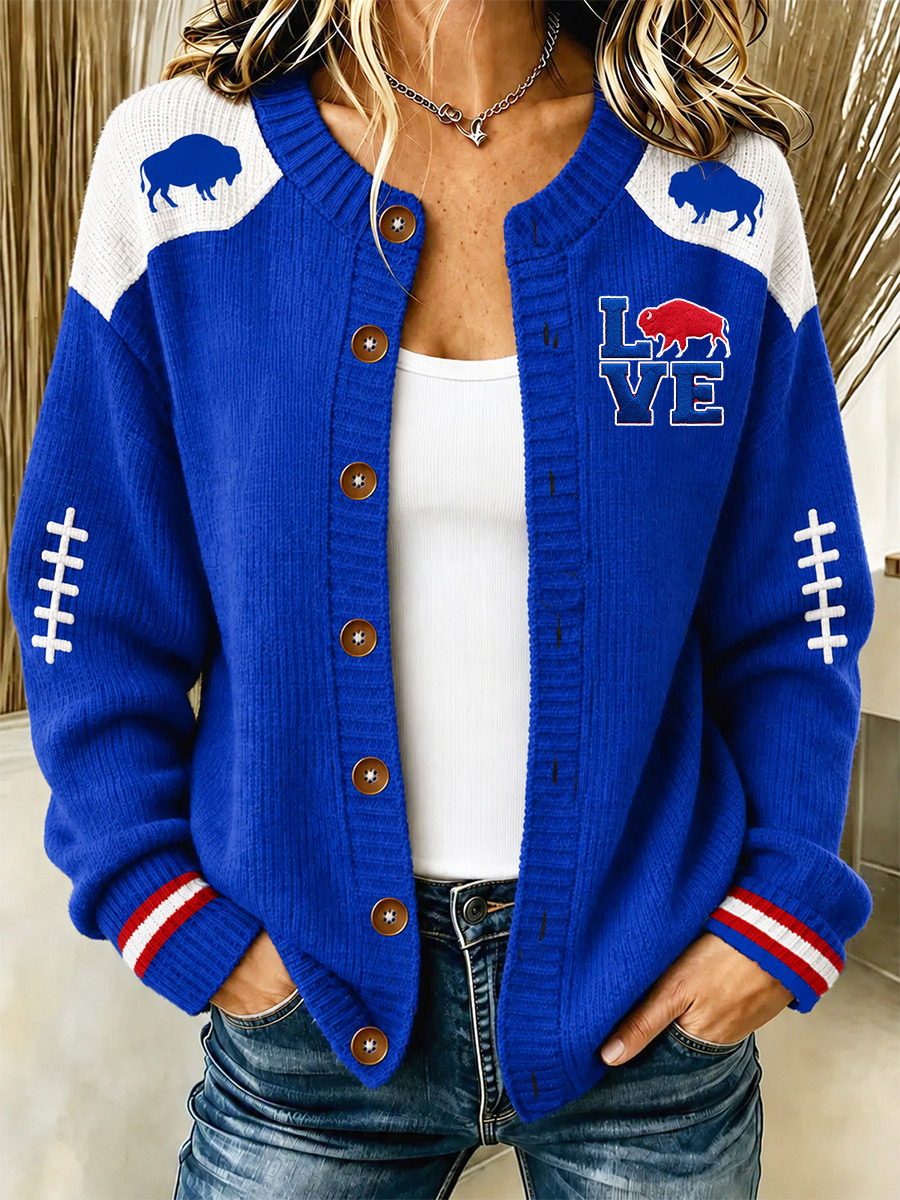 Buffalo Bills Merch Love Buffalo Football Cardigan Game Day Attire Gift For Football Fans Buffalo Bills Merch Love Buffalo Football Cardigan Game Day Attire Gift For Football Fans
