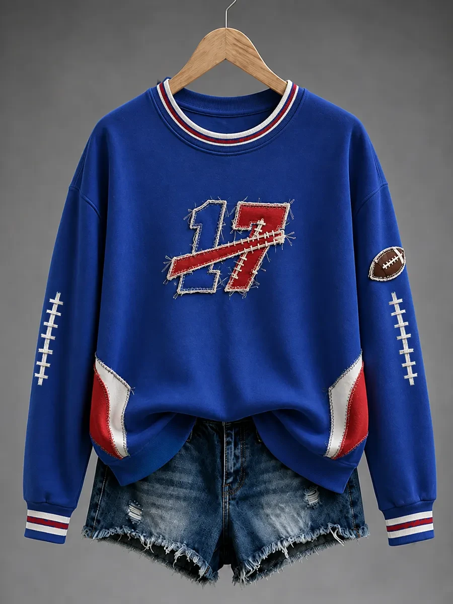 Buffalo Bills Merch No 17 Josh Allen Sweatshirt Football Game Day Apparel Best Gift For Fans