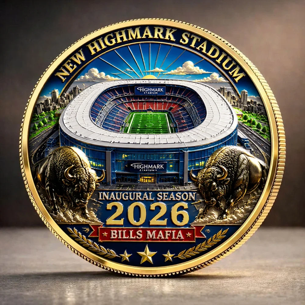 Buffalo Bills New Highmark Stadium Commemorative Coin Bills Mafia Coin Buffalo Bills Merch