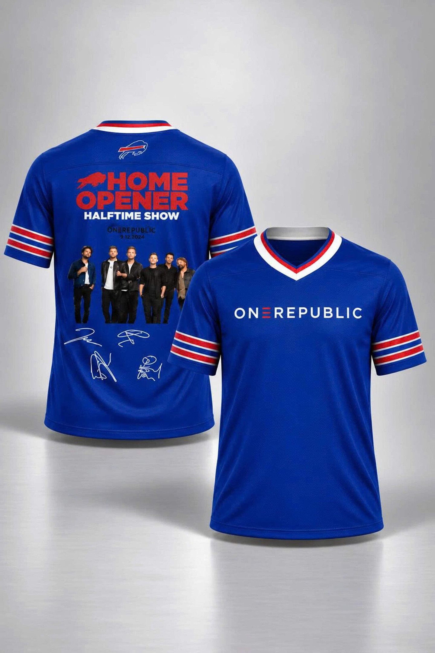 Buffalo Bills X OneRepublic Halftime Show At Highmark Stadium Football Jersey OneRepublic Merch