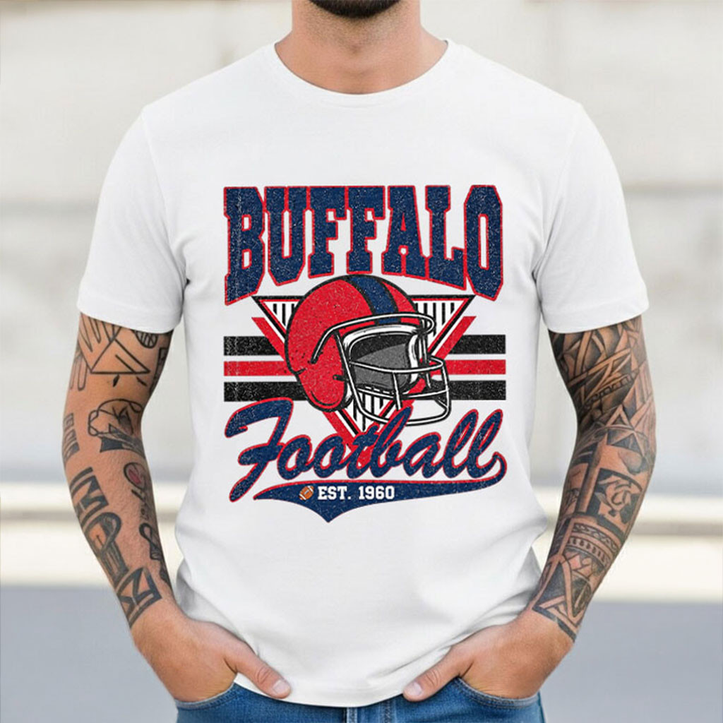 Buffalo Football Vintage Style T-Shirt Game Day Shirt Buffalo Bills Merch Gift For Sport Fans