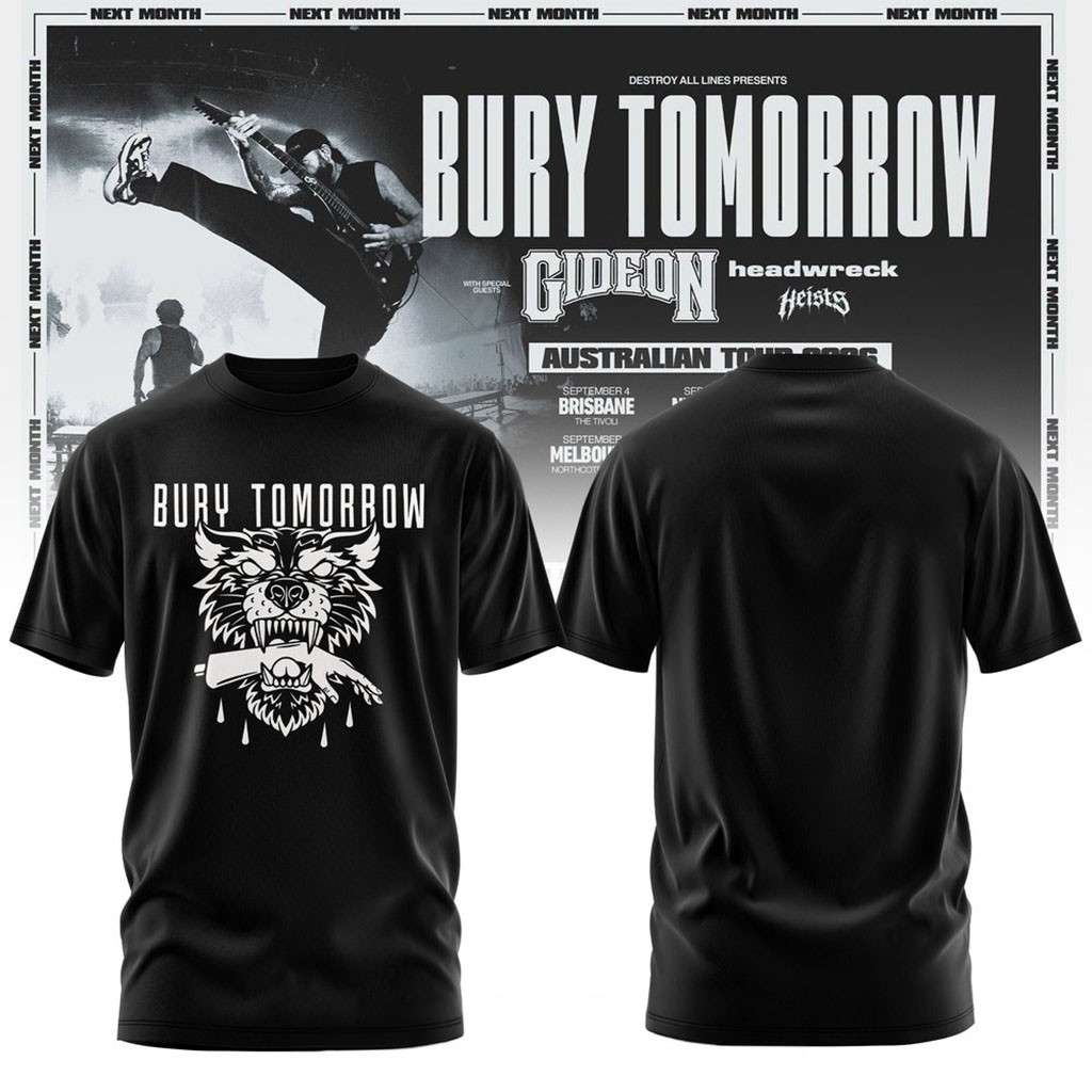 Bury Tomorrow Merch Will You Haunt Me Australian Tour 2026 T-Shirt Presents For Music Lovers