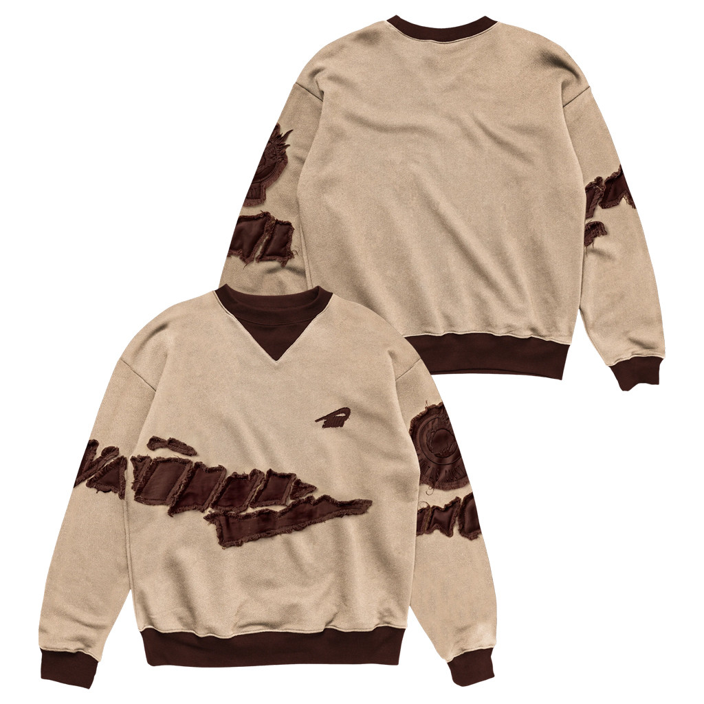Cactus Jack Travis Scott Merch 2026 CJ X Cactus Court Prep Applique Crewneck Sweatshirt Gifts