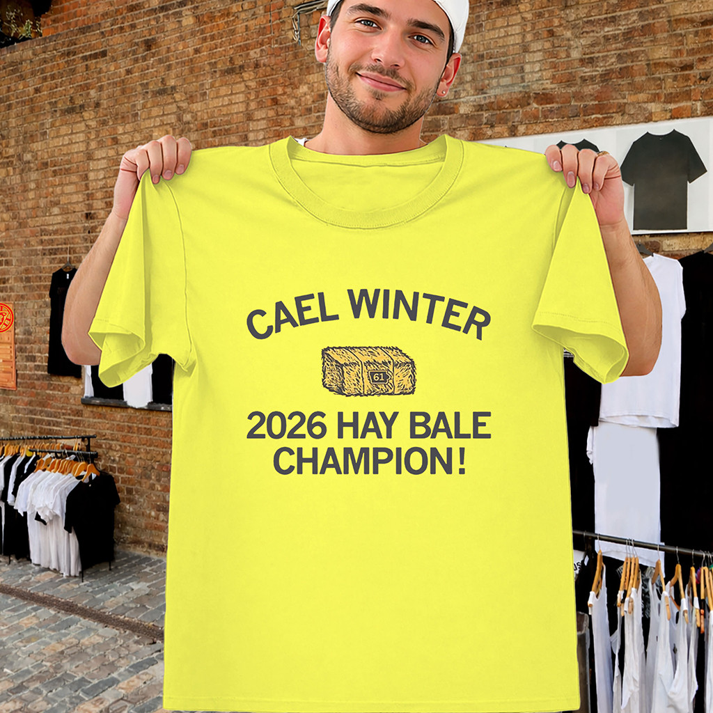 Cael Winter Shirt 2026 Hay Bale Champion Tee Cael Winter Merch Gift For Football Fans