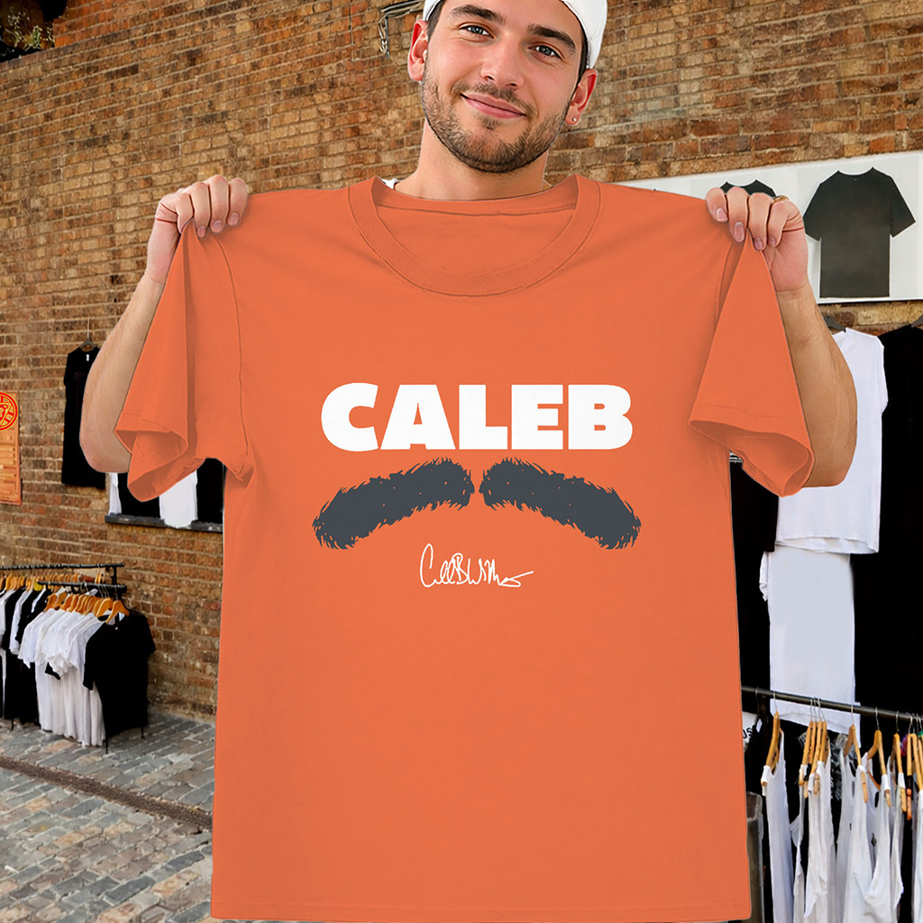 Caleb Shirt Caleb Williams Mustache Tee Chicago Bears Merch Gift For Football Fans Caleb Shirt Caleb Williams Mustache Tee Chicago Bears Merch Gift For Football Fans