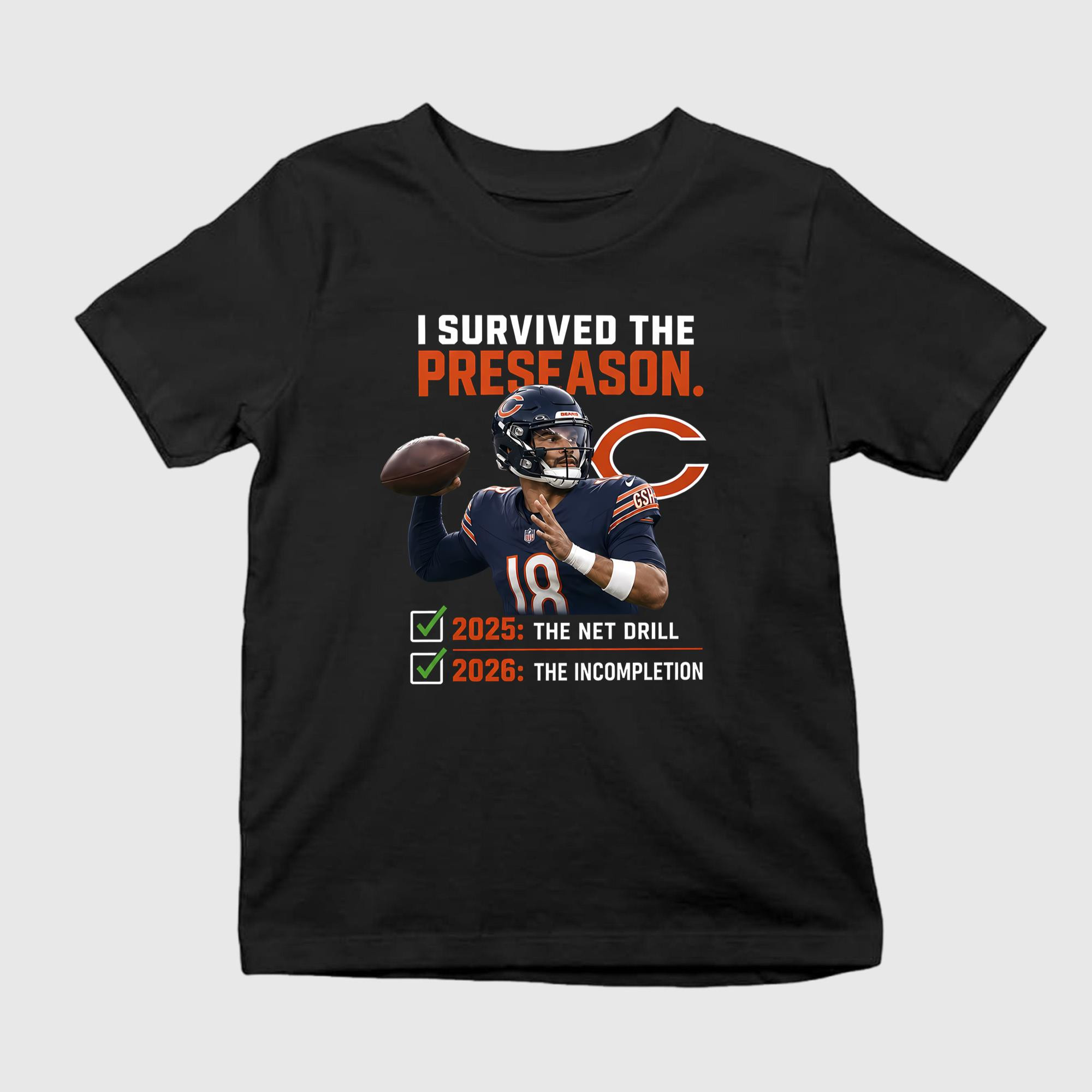 Caleb Williams I Survived The Preseason Shirt Caleb Williams I Survived The Preseason Shirt