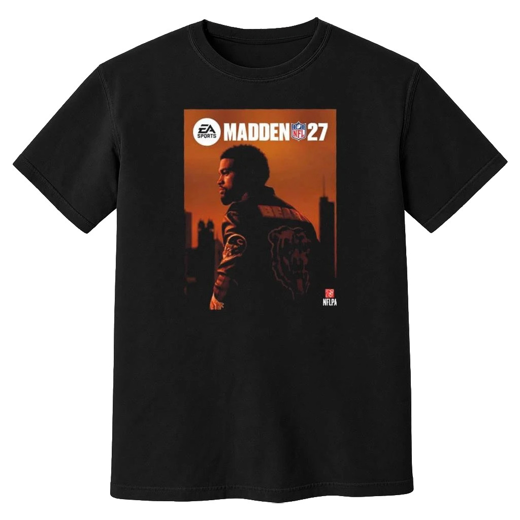 Caleb Williams Merch 2026 Caleb Williams EA SPORTS Madden 27 Covers T-Shirt Football Fan Gifts