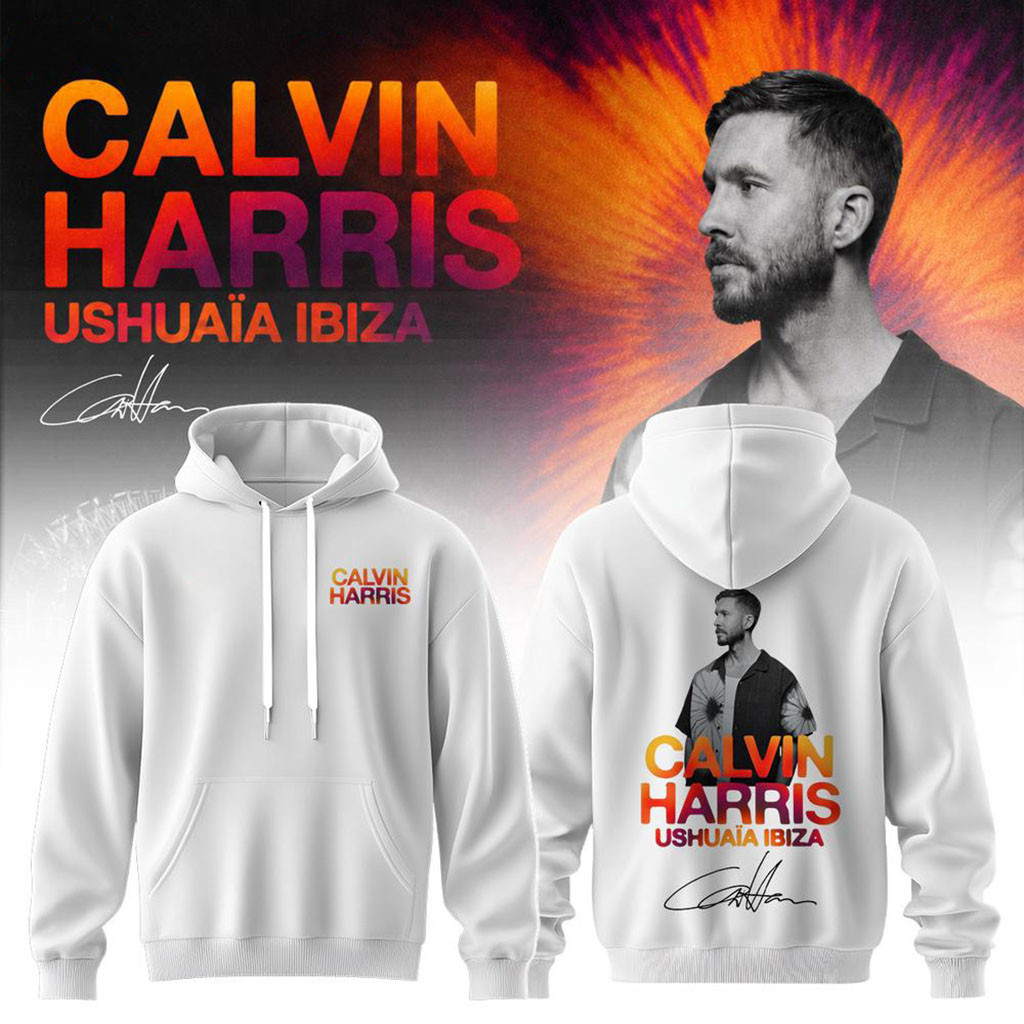Calvin Harris Ushuaia Ibiza 2026 Signature Hoodie Calvin Harris Merch Gift For DJ Fans