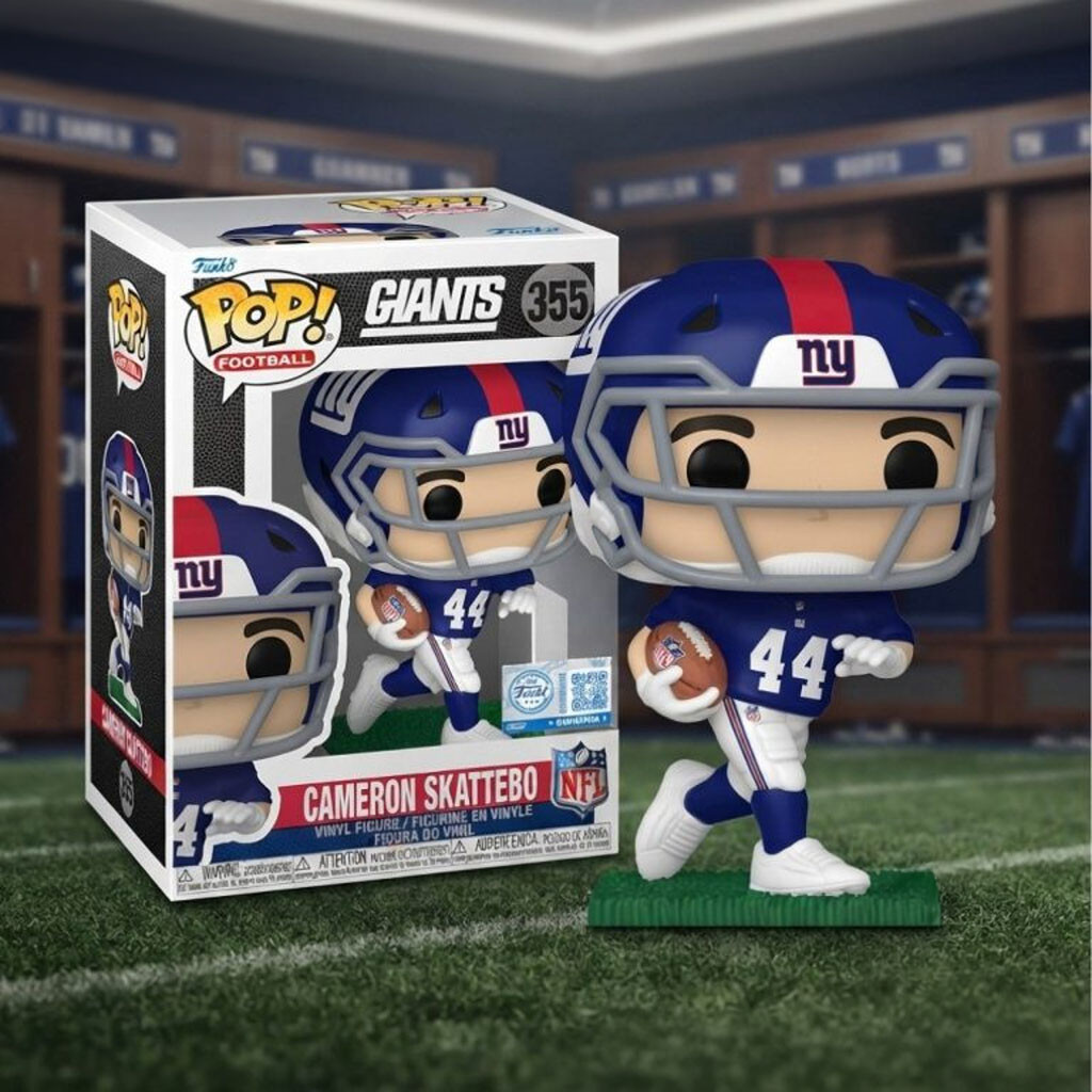 Cameron Skattebo #44 New York Giants Funko Pop Cameron Skattebo Merch Gift For Football Fans