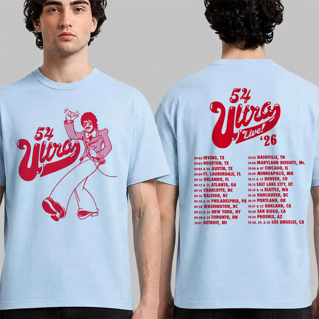 Canta Johnny 54 Ultra Live In The US 2026 Tour Izzy Sanabria Inspired T-Shirt 54 Ultra Merch