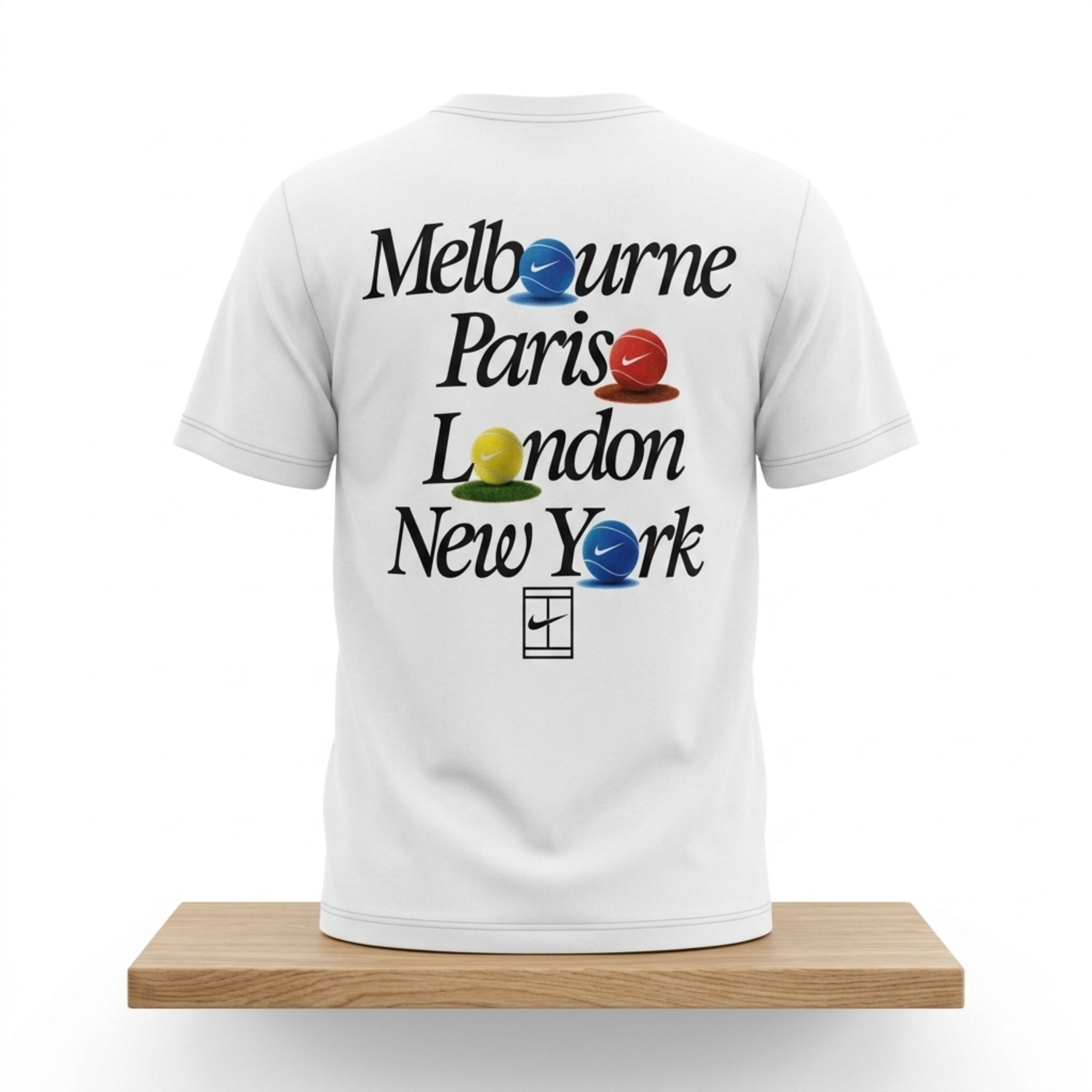 Carlos Alcaraz Melbourne Paris London New York Shirt Grand Slam Tennis Tournaments Merch Gifts