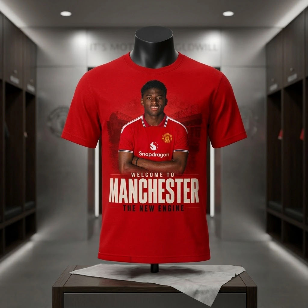 Carlos Baleba Welcome To Manchester United T-Shirt Carlos Baleba Merch Gifts For Football Fan