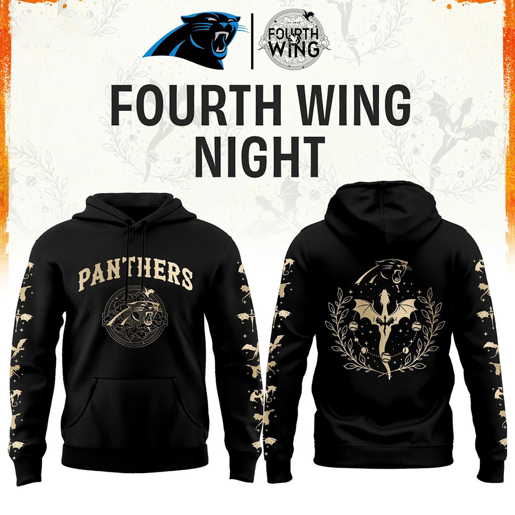 Carolina Panthers Dragon Wing Fantasy Night 2026 Hoodie Carolina Football Merch Black