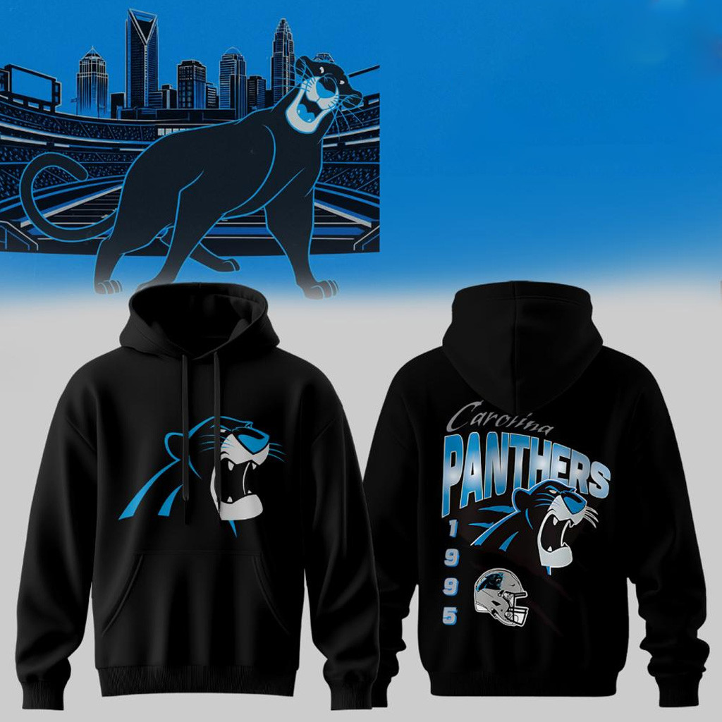 Carolina Panthers Est 1995 Bagheera Hoodie Football Game Day Hoodie Carolina Panthers Merch