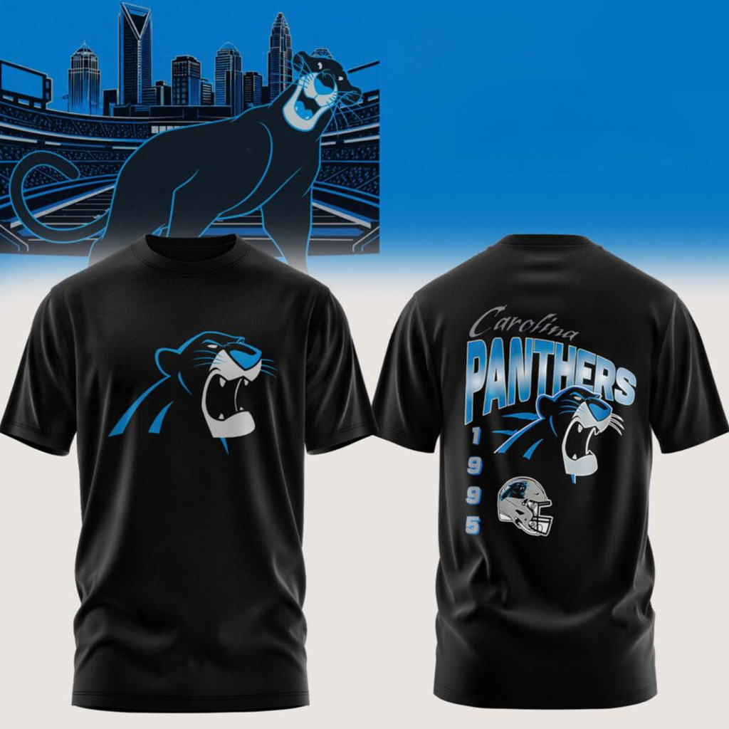 Carolina Panthers Est 1995 Bagheera T-Shirt Panthers Disney Collab Merch Gift For Football Fans Carolina Panthers Est 1995 Bagheera T-Shirt Panthers Disney Collab Merch Gift For Football Fans