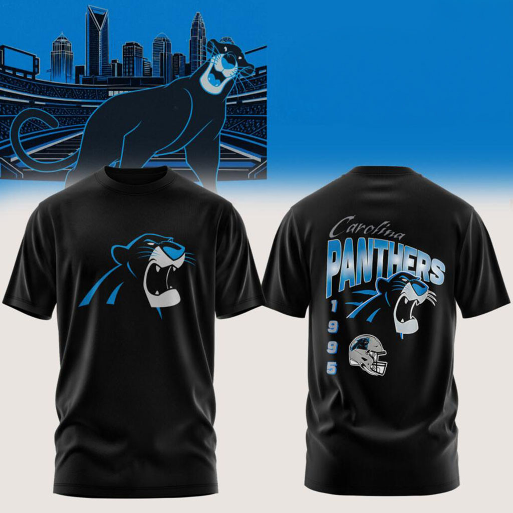 Carolina Panthers Established 1995 Bagheera T-Shirt Carolina Football Merch Gift For Fans