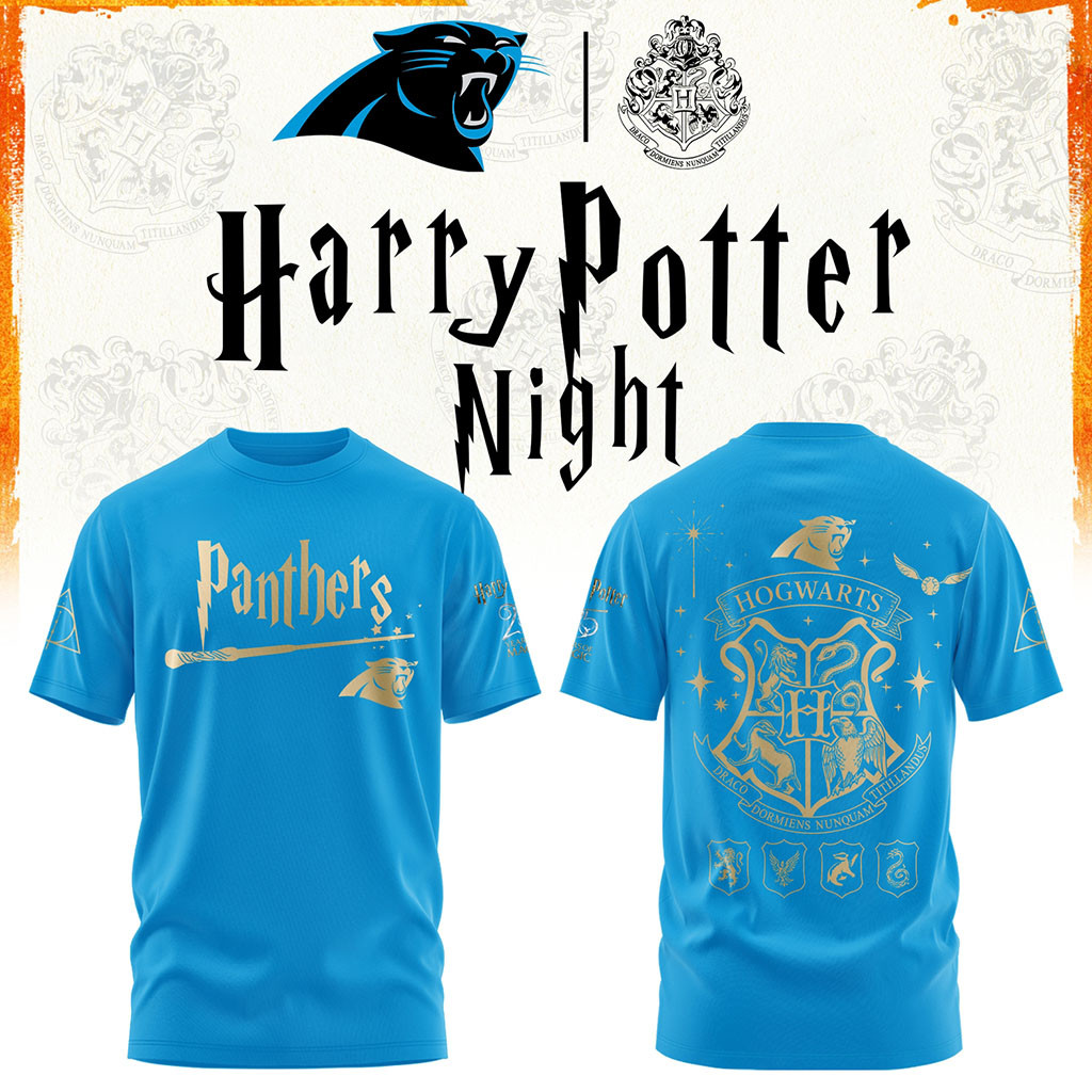 Carolina Panthers Football Harry Potter 25th Anniversary Shirt Panthers Merch Gifts For Him