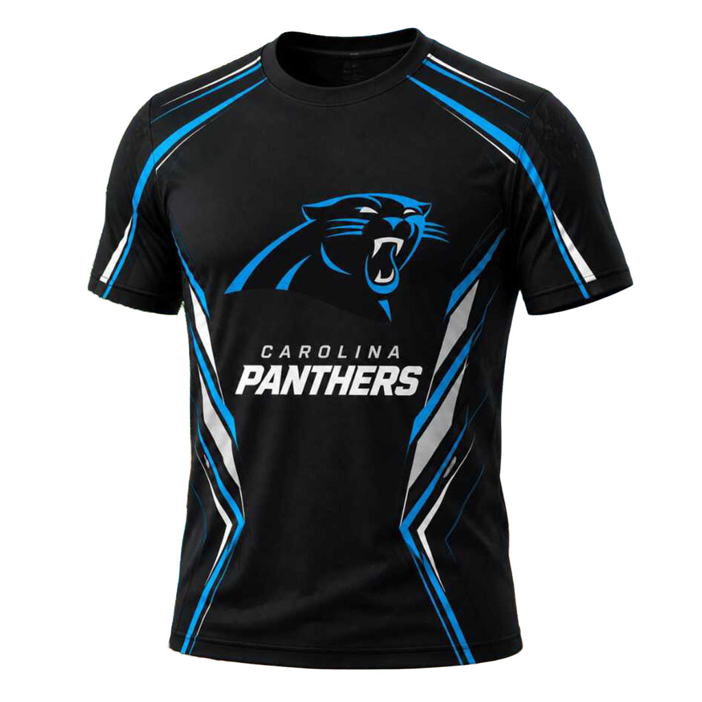 Carolina Panthers Football Team Logo Athletic Shirt Game Day Tees Carolina Panthers Merch