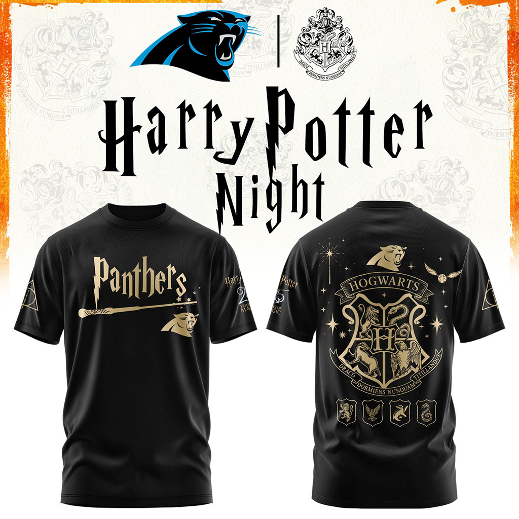 Carolina Panthers Harry Potter 25th Anniversary Shirt Panthers Merch Best Gifts For Fans