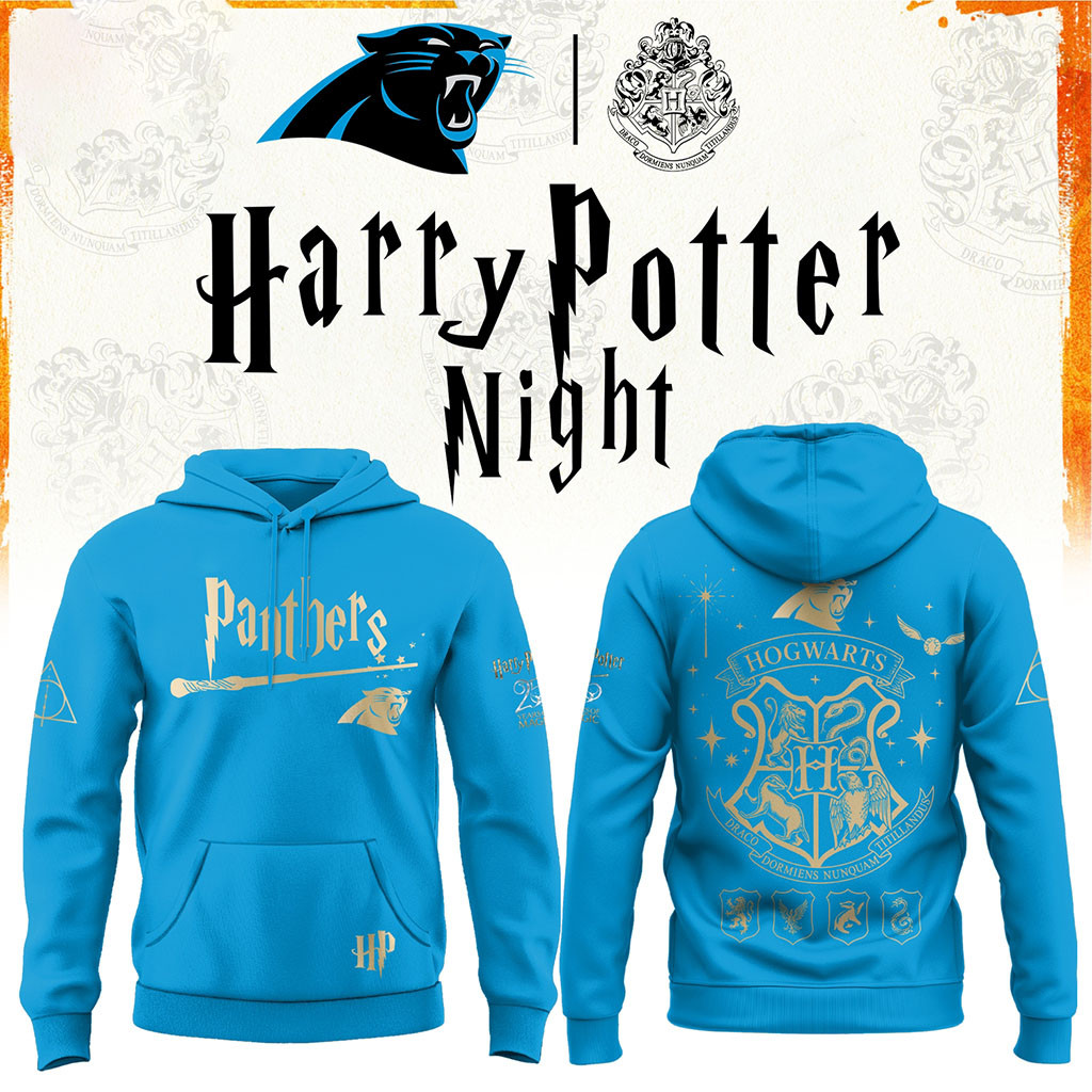 Carolina Panthers x Harry Potter 25th Anniversary Hoodie 2026 Panthers Merch Fan Gift Ideas