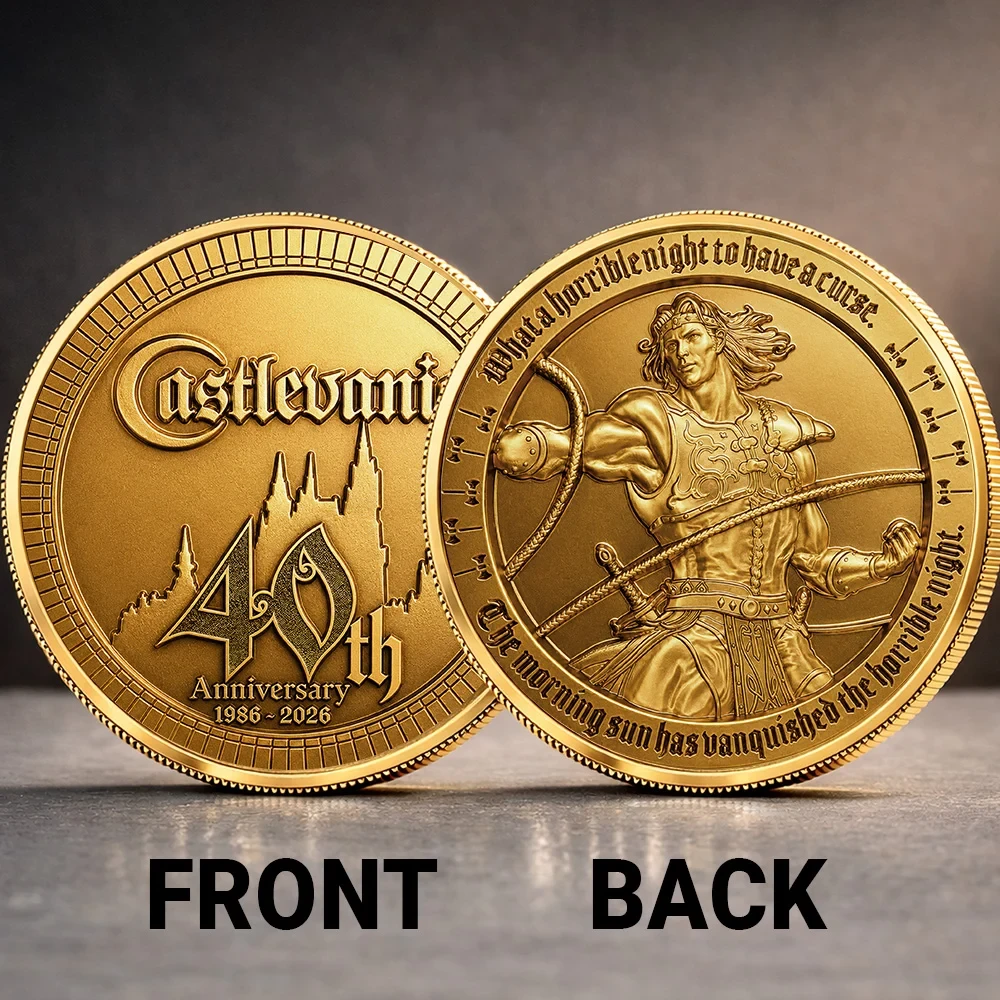 Castlevania 40th Anniversary 2026 Commemorative Coin Castlevania Merch Gift Ideas For Friends