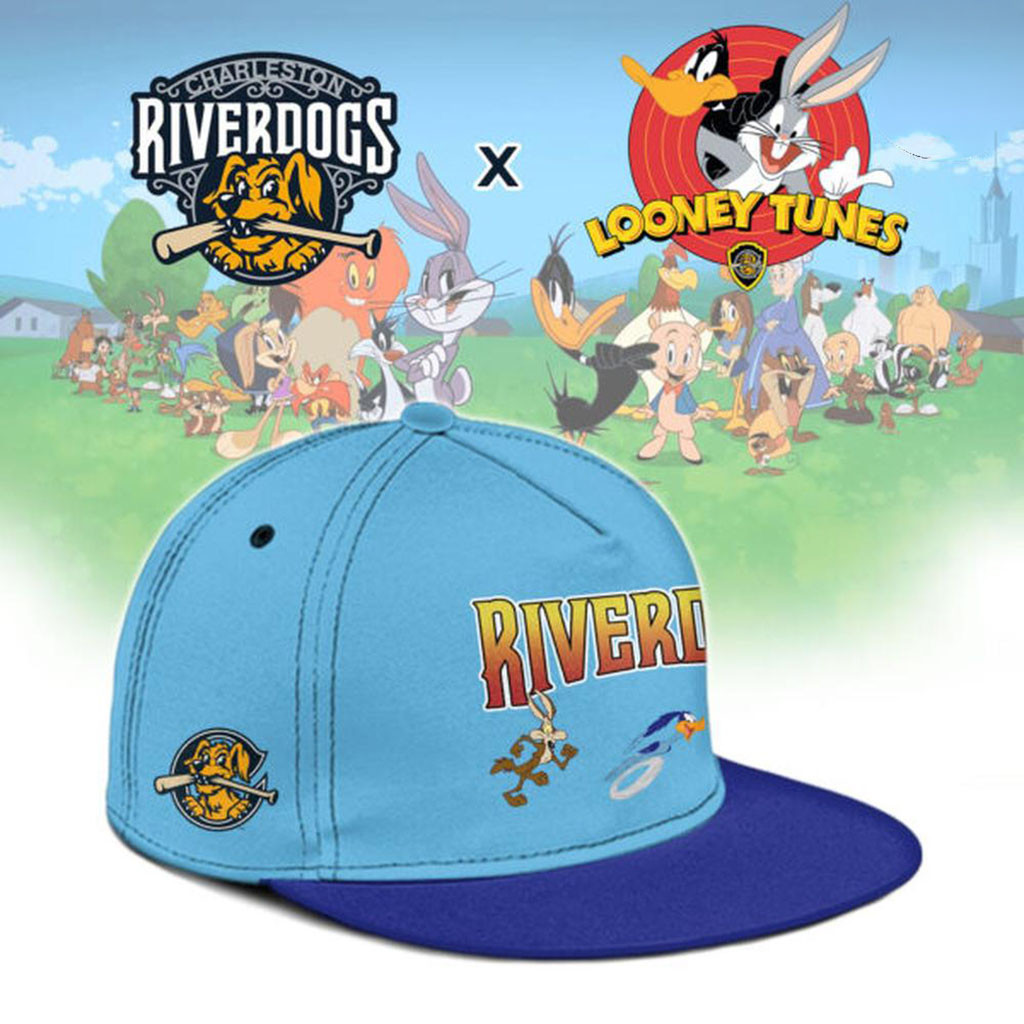 Charleston RiverDogs X Looney Tunes Night Snapback Hat RiverDogs Merch 2026 Gift For Fans