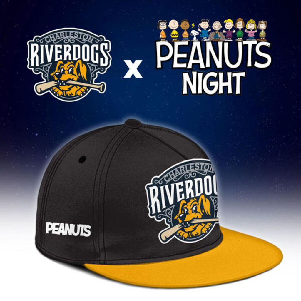 Charleston RiverDogs X Peanuts Night Snapback Hat RiverDogs Merch Baseball Team Gift Ideas Charleston RiverDogs X Peanuts Night Snapback Hat RiverDogs Merch Baseball Team Gift Ideas