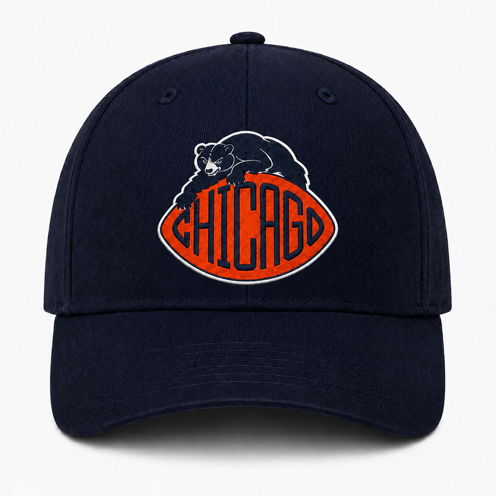Chicago Bears 2026 Hat Embroidered Game Day Cap Bears Merch Gift For Football Fans