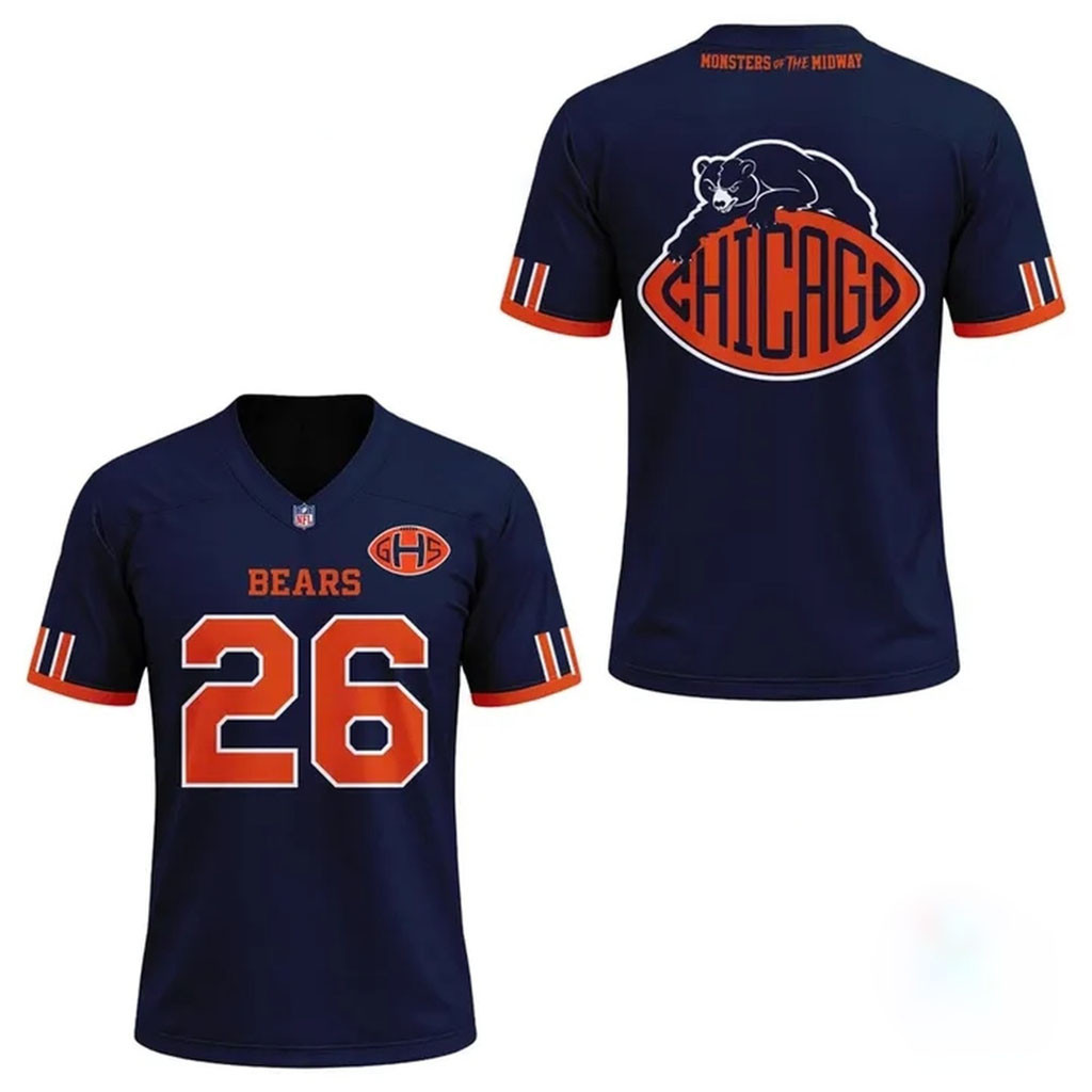 Chicago Bears Inspired By The Past Built For The Future 2026 Football Jersey Bears Merch