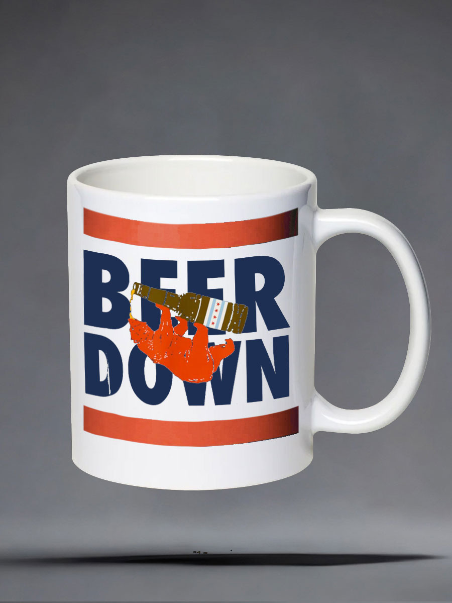 Chicago Bears Merch Bear Down Chicago Football Mug Game Day Gifts For Football Fan