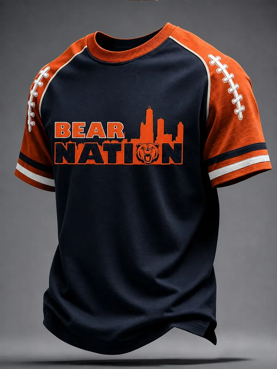 Chicago Bears Merch Bear Nation Chicago Football T-Shirt Football Fan Gift Ideas Chicago Bears Merch Bear Nation Chicago Football T-Shirt Football Fan Gift Ideas