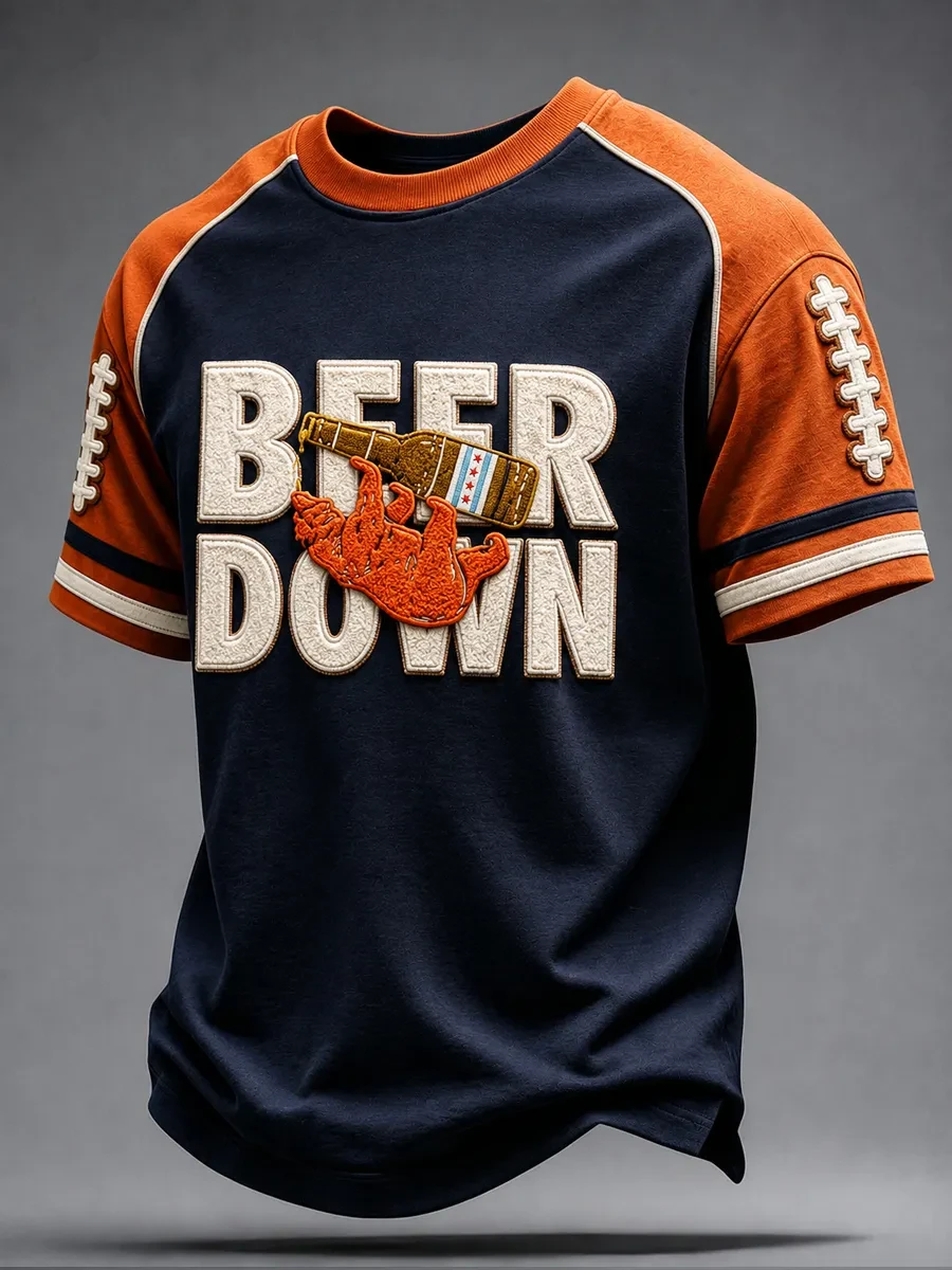 Chicago Bears Merch Beer Down Bear Art Shirt Game Day Chicago Football T-Shirt Football Fan Gifts Chicago Bears Merch Beer Down Bear Art Shirt Game Day Chicago Football T-Shirt Football Fan Gifts