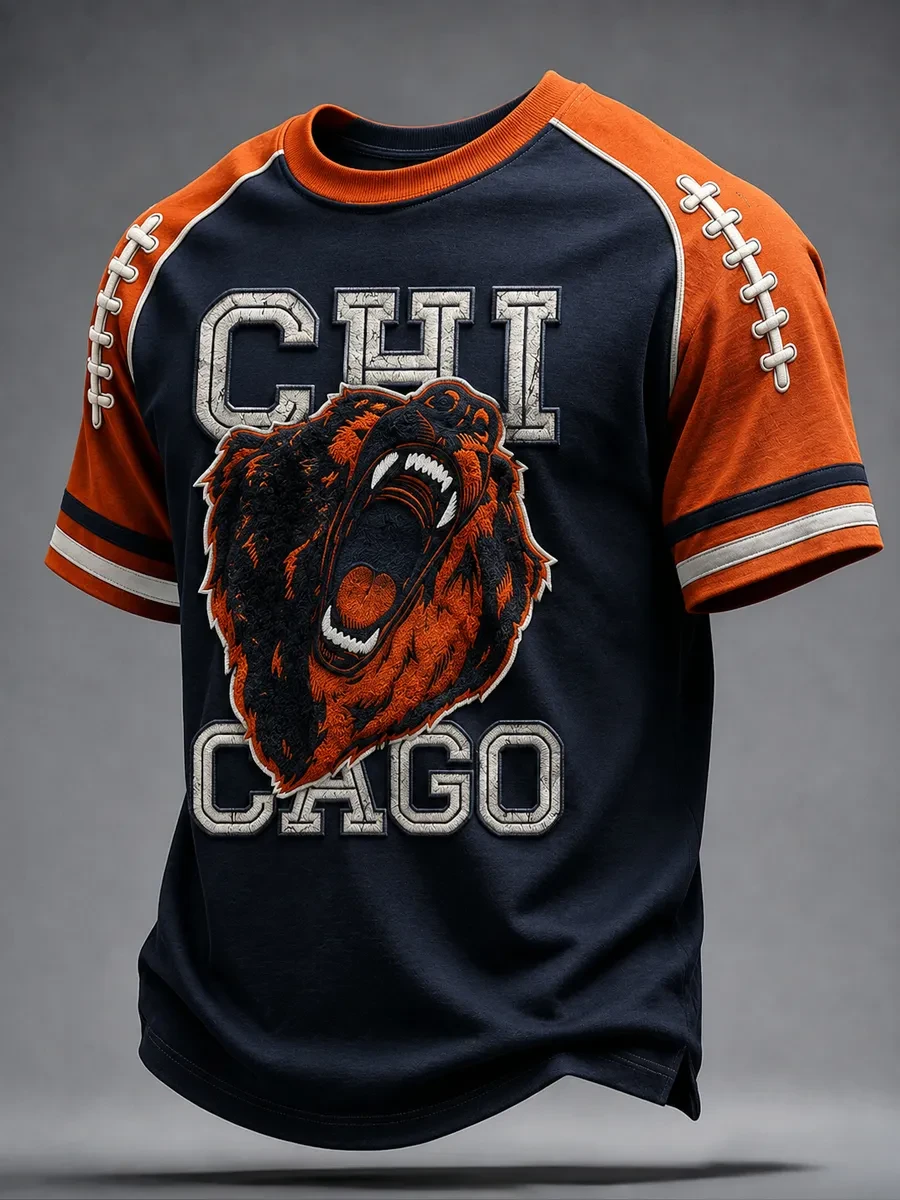 Chicago Bears Merch Chicago Football Bear T-Shirt Best Gifts For Football Fans
