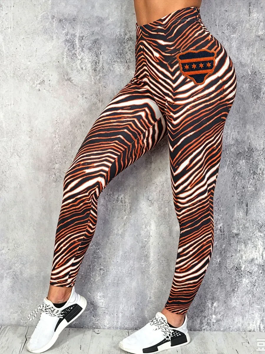 Chicago Bears Merch Chicago Football Leggings Game Day Apparel Gift For Football Lovers