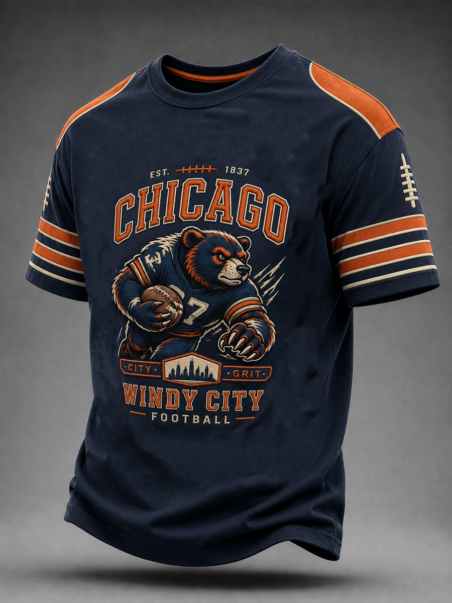 Chicago Bears Merch Chicago Football Shirt Game Day Apparel Presents For Football Lovers