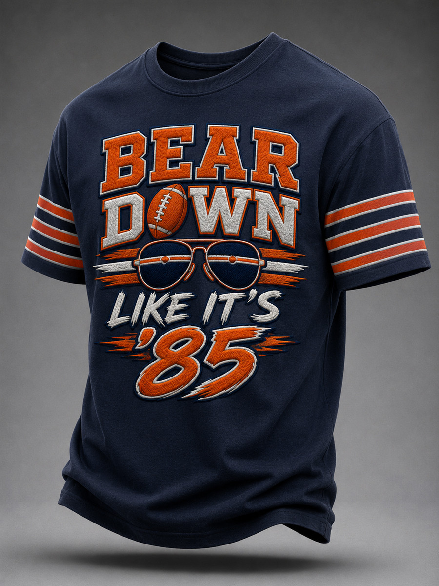 Chicago Bears Merch Chicago Football T-Shirt Game Day Gear Bear Down Like It's 85 Shirt